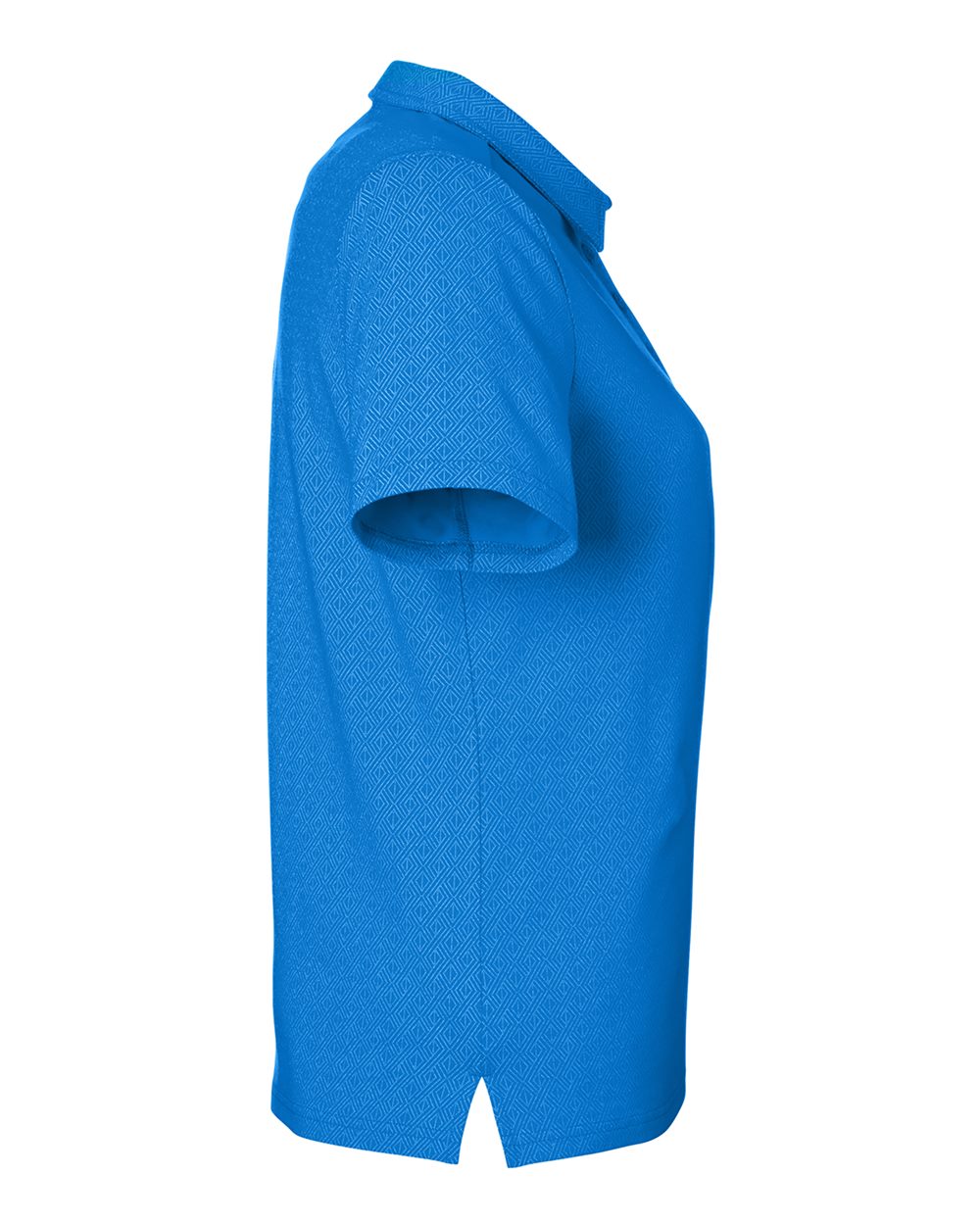 Rear View of French Blue/ CR Blue Women's Crownlux Performance® Geo Polo - DG101W