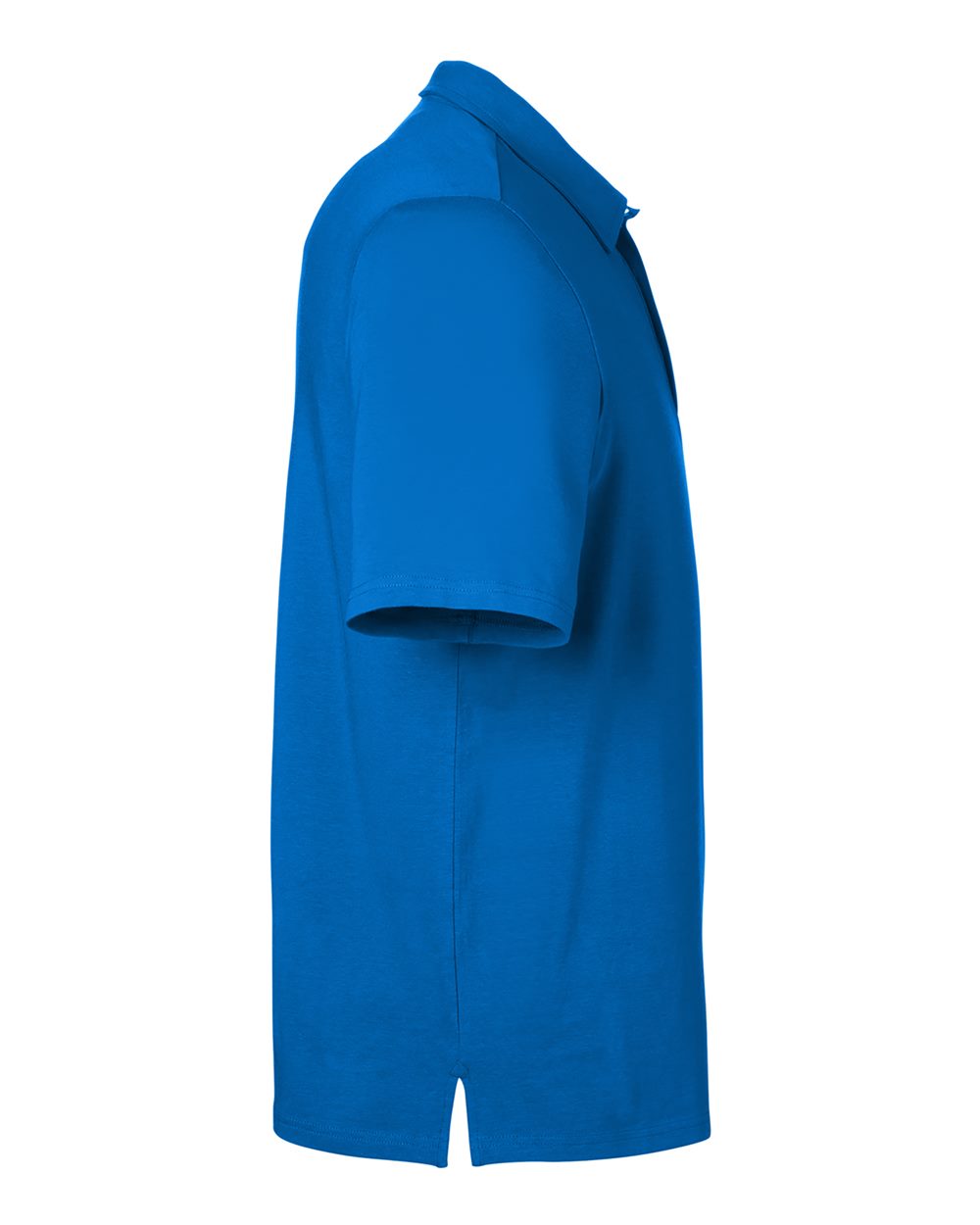 Left View of French Blue Men's Raleigh Stretch Polo - DG120