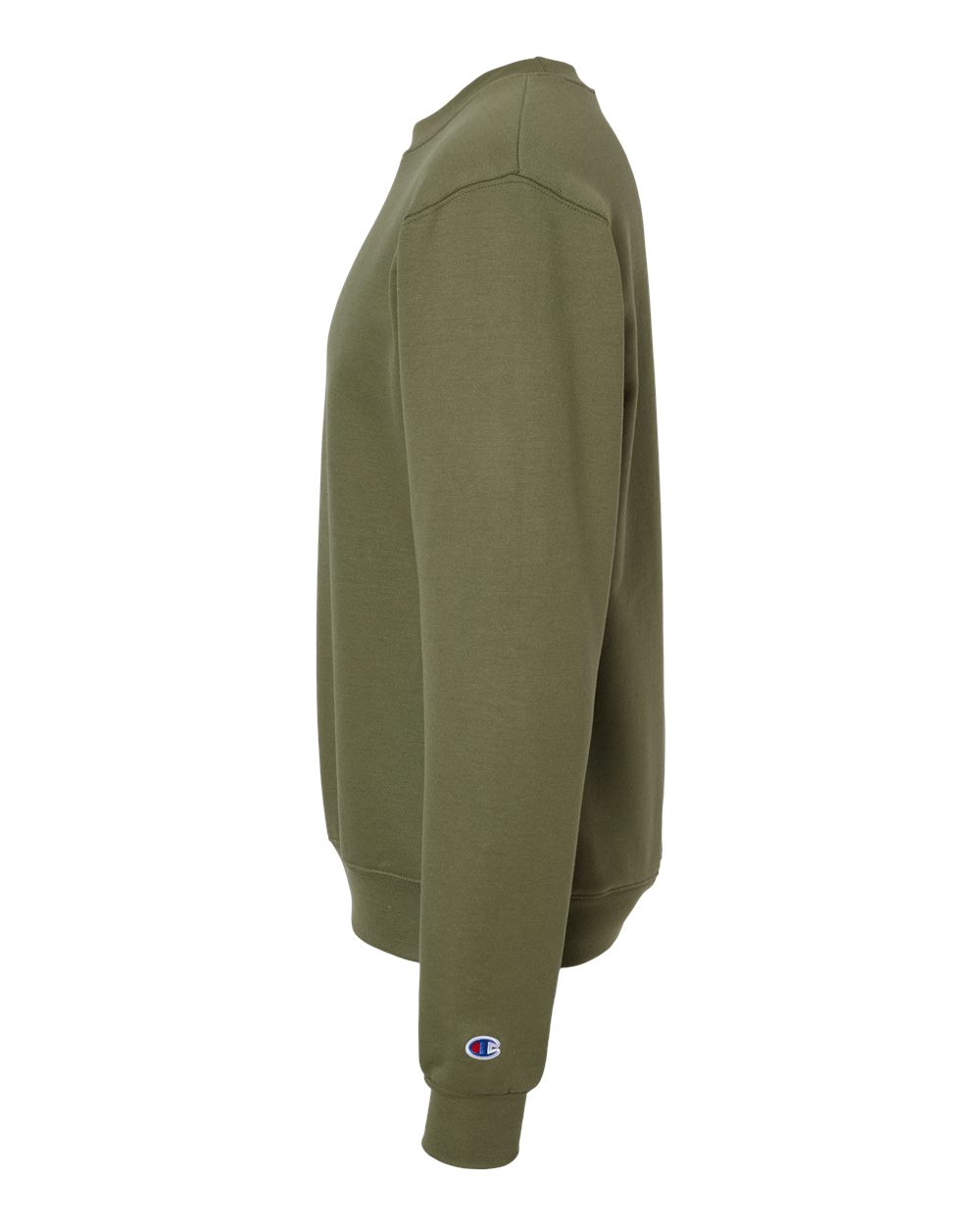 Left View of Fresh Olive Powerblend® Crewneck Sweatshirt - S600