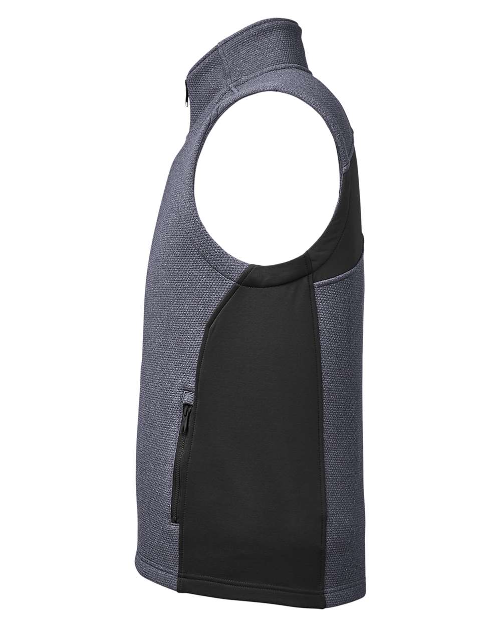 Left View of Frontier Heather/ Black Pursuit Vest - S17274