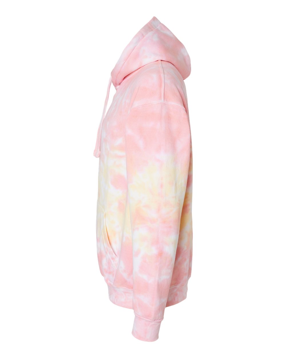 Left View of Funnel Cake Tie-Dyed Hooded Sweatshirt - 8777