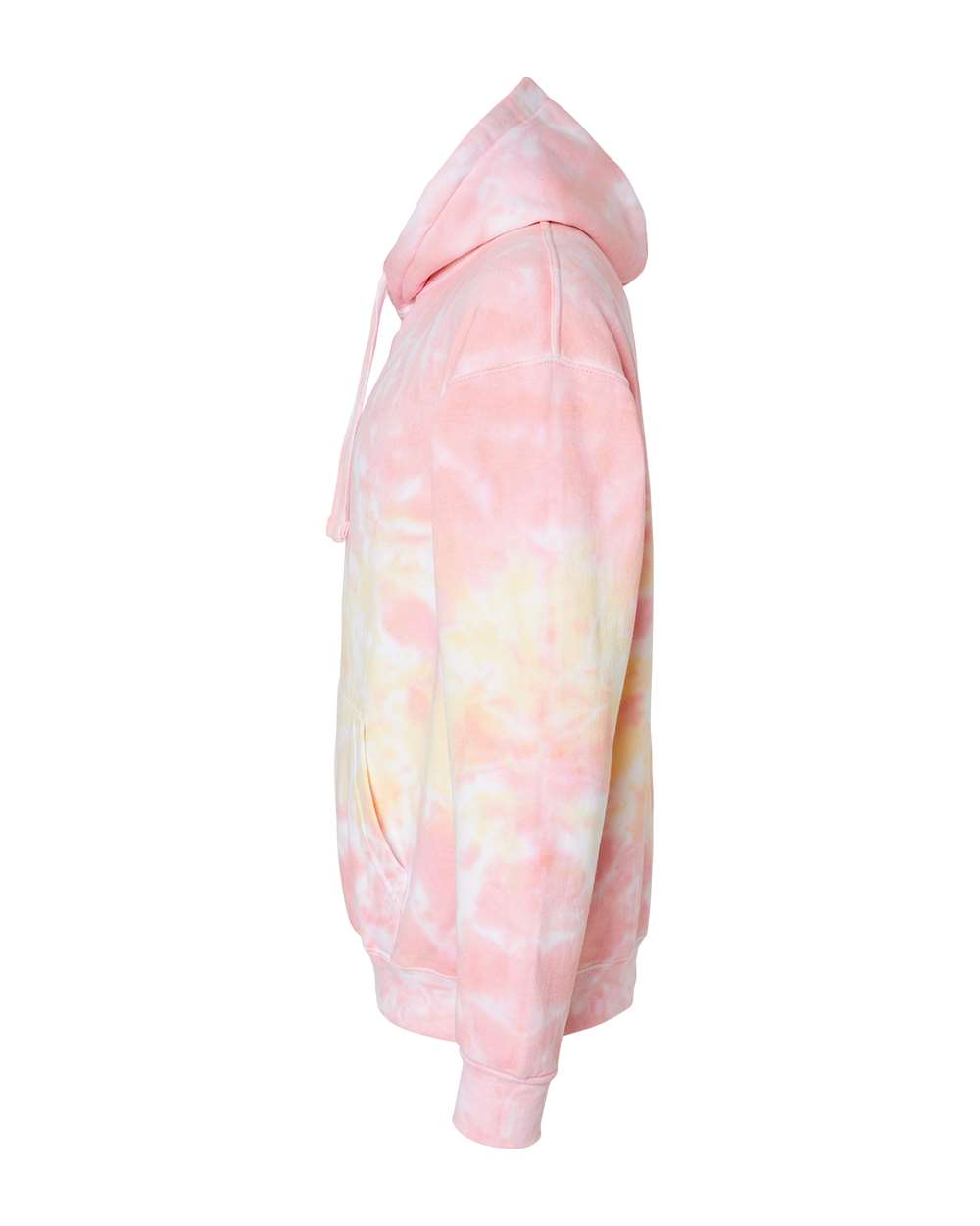 Left View of Funnel Cake Youth Tie-Dyed Hooded Sweatshirt - 8777Y