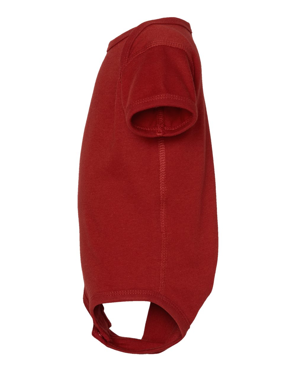 Left View of Garnet Infant Fine Jersey Bodysuit - 4424