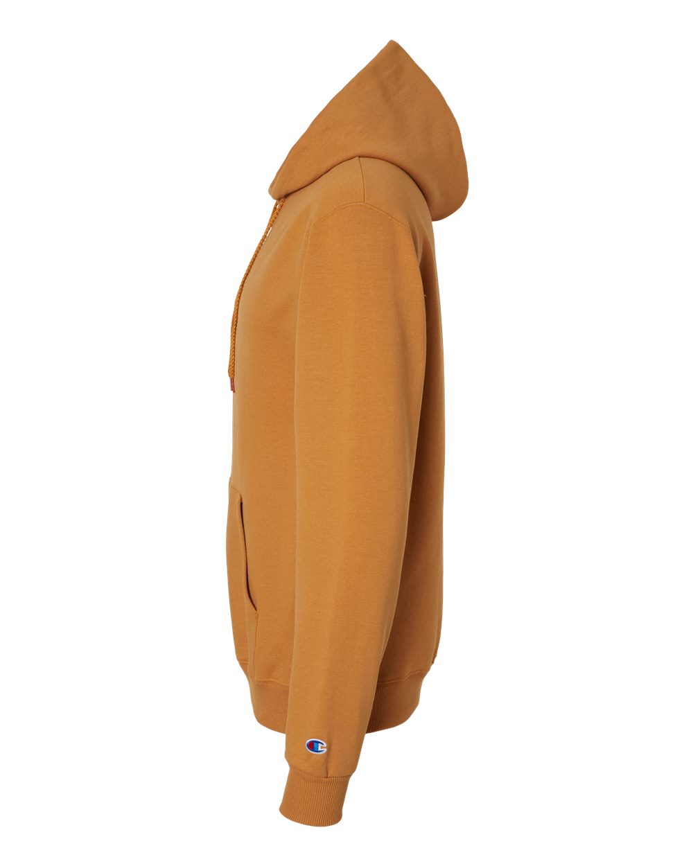 Left View of Gold Glint Powerblend® Hooded Sweatshirt - S700