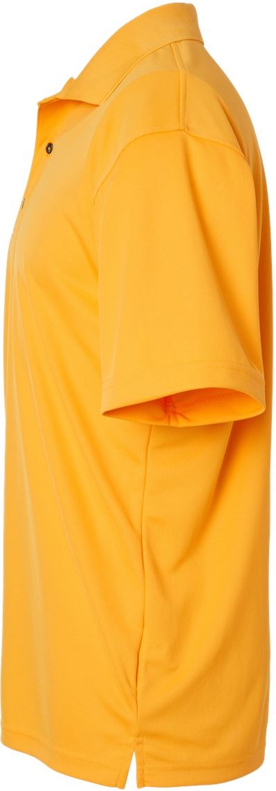 Left View of Gold Saratoga Performance Mini Mesh Polo - 100