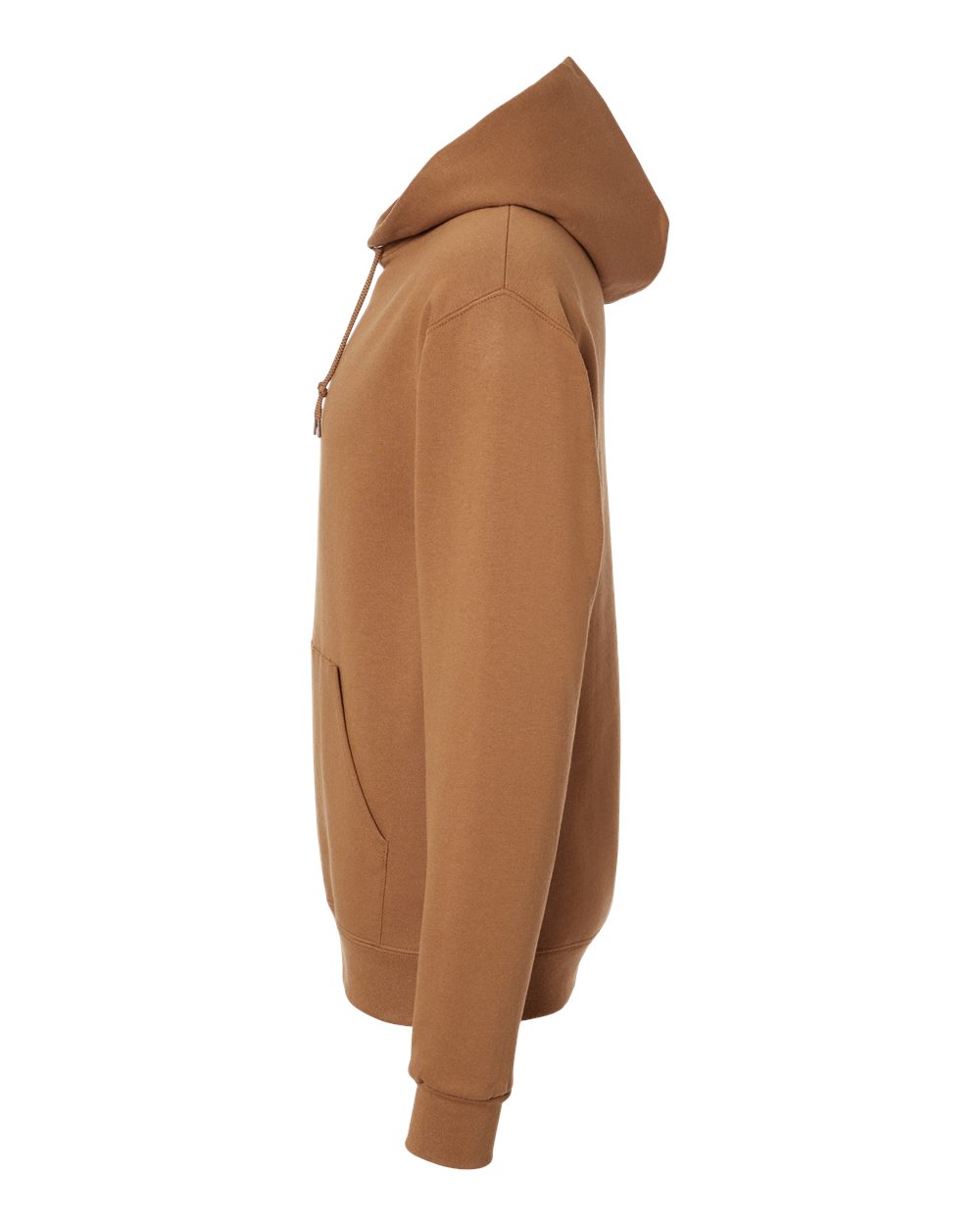 Left View of Golden Pecan NuBlend® Hooded Sweatshirt - 996MR