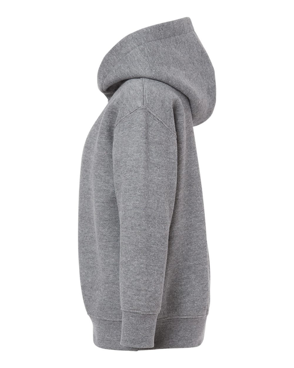 Left View of Granite Heather Toddler Pullover Fleece Hoodie - 3326