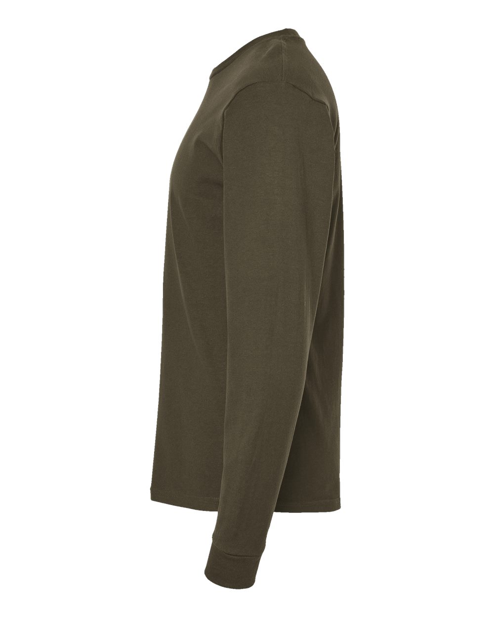 Left View of Grape Leaf Heavyweight Jersey Long Sleeve T-Shirt - 291