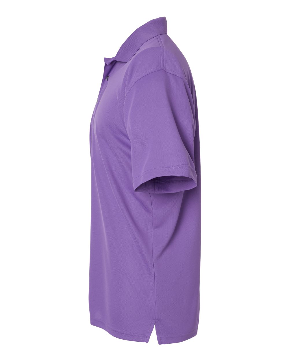 Left View of Grape Saratoga Performance Mini Mesh Polo - 100