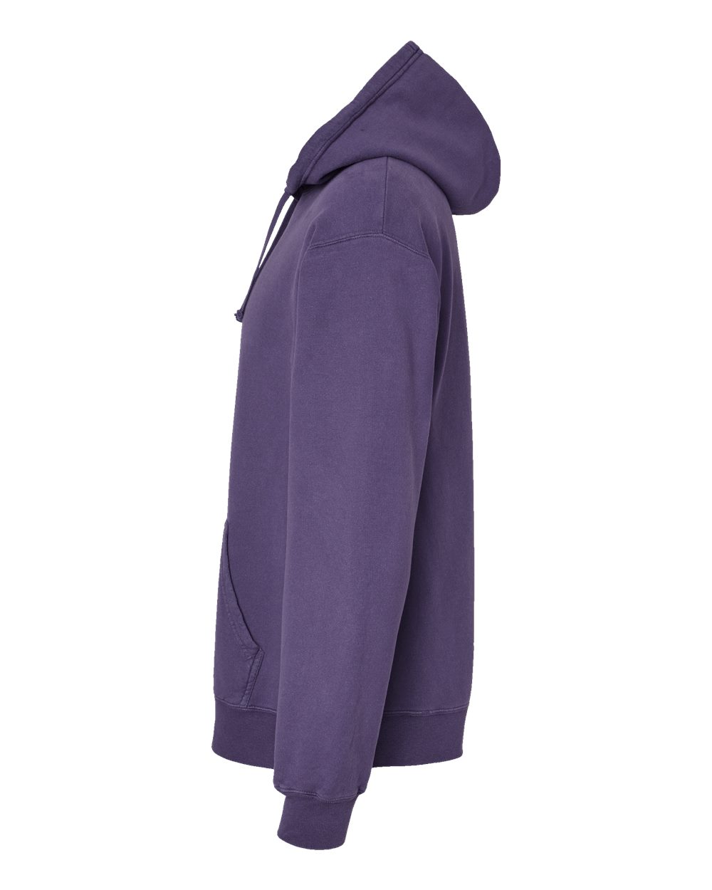 Left View of Grape Soda Garment-Dyed Hooded Sweatshirt - GDH450
