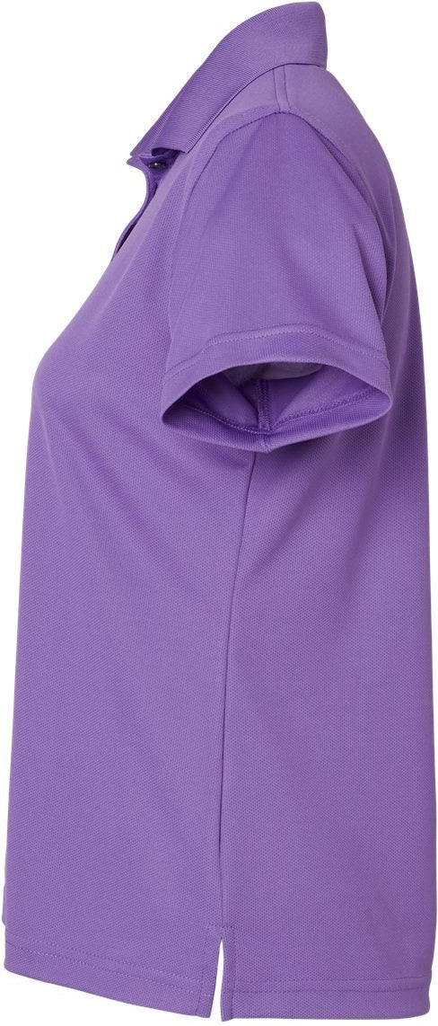 Left View of Grape Women's Saratoga Performance Mini Mesh Polo - 104
