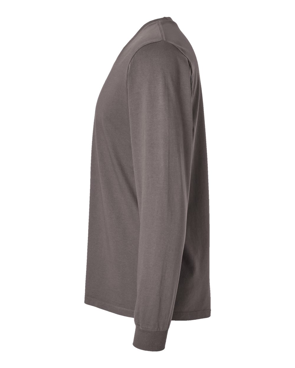 Left View of Graphite Classic Long Sleeve T-Shirt - 220
