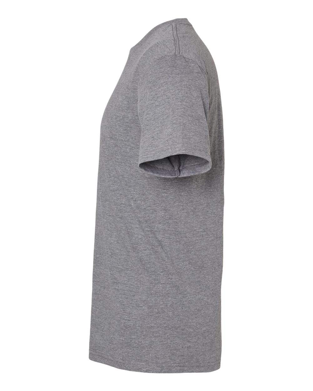 Left View of Graphite Heather Softstyle® Midweight T-Shirt - 65000