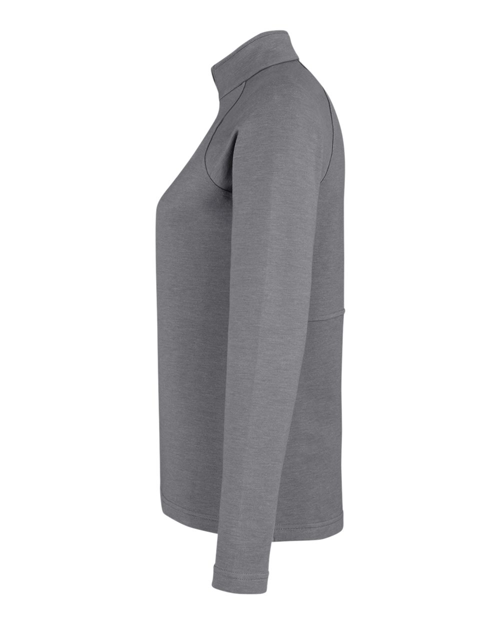 Left View of Graphite Melange Women's New Classics® Charleston Quarter-Zip Pullover - DG481WZ
