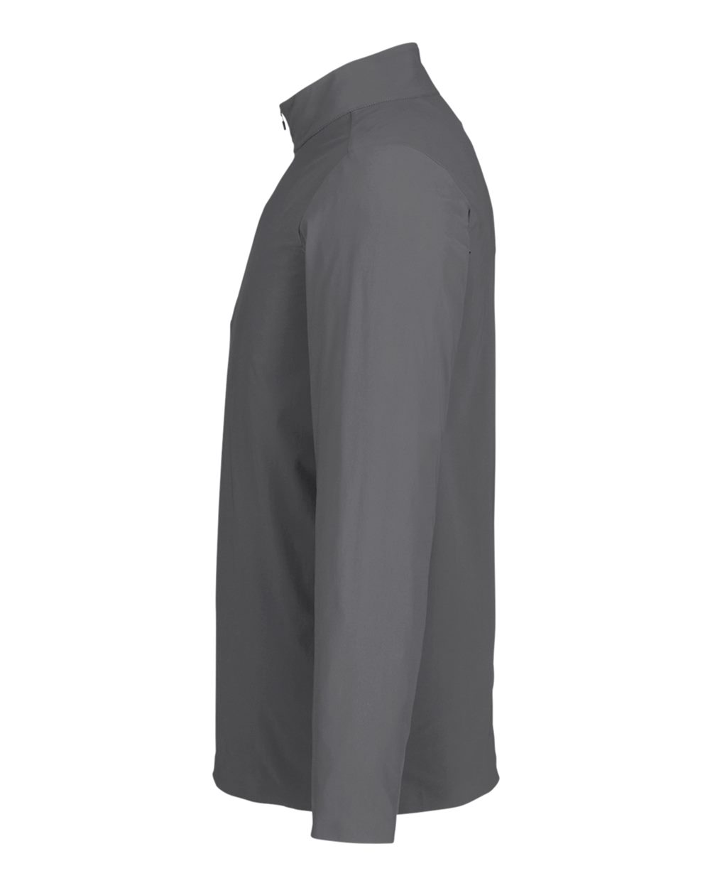 Left View of Graphite Men's CrownLux Performance® Windsor Welded Quarter-Zip Pullover - DG410