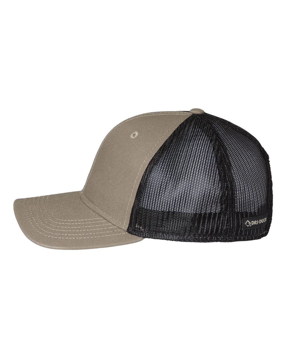 Left View of Gravel Hudson Trucker Cap - 3006