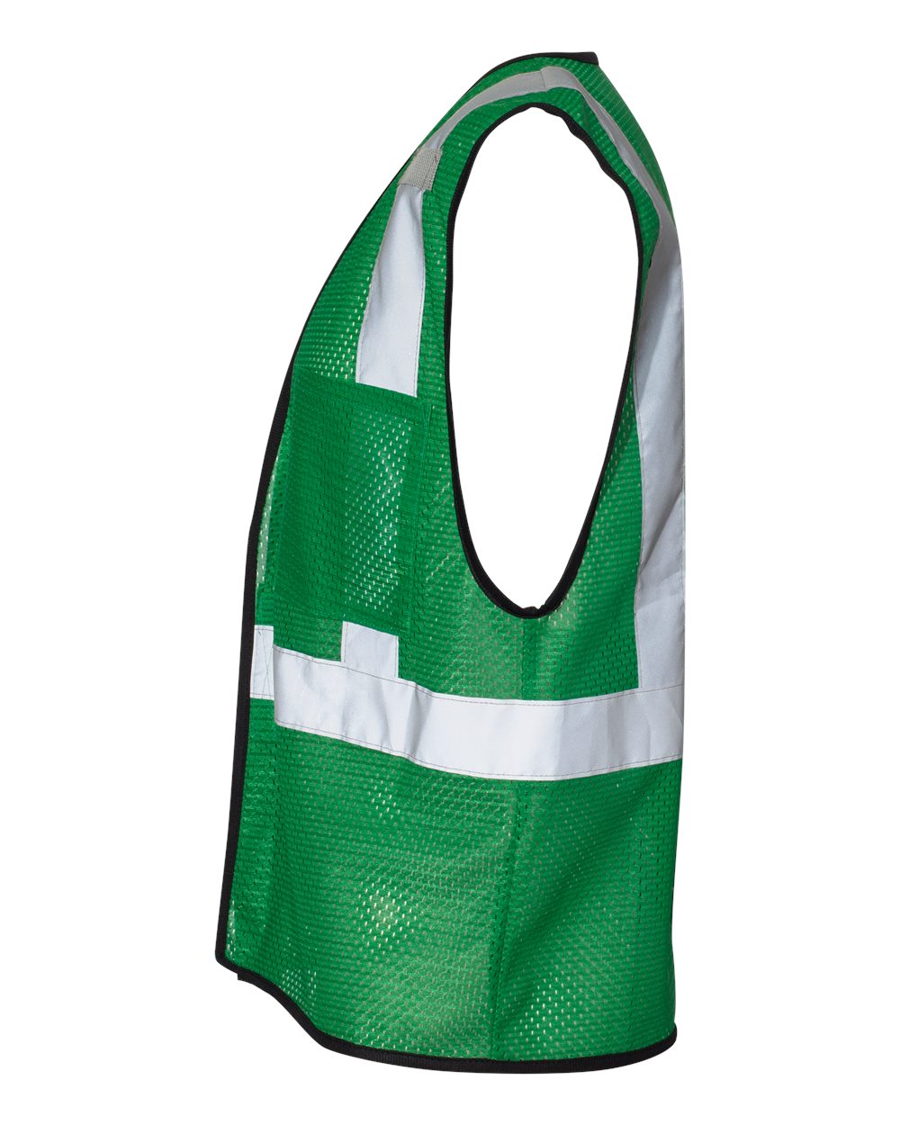Left View of Green - B123 EV Series® Enhanced Visibility Non-ANSI Vest - B120-131