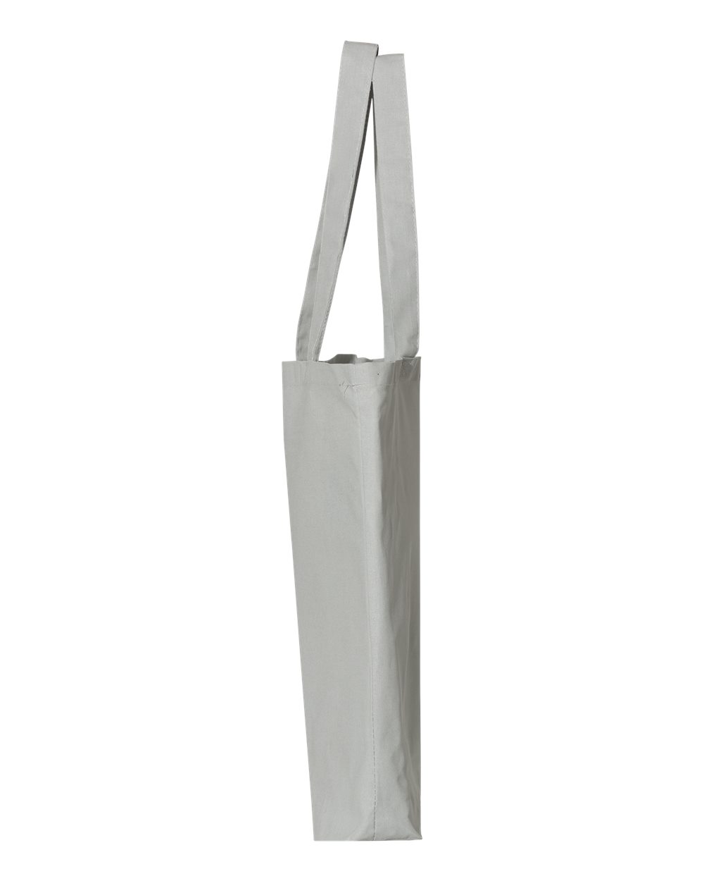 Left View of Grey 12L Economical Tote - QTBG