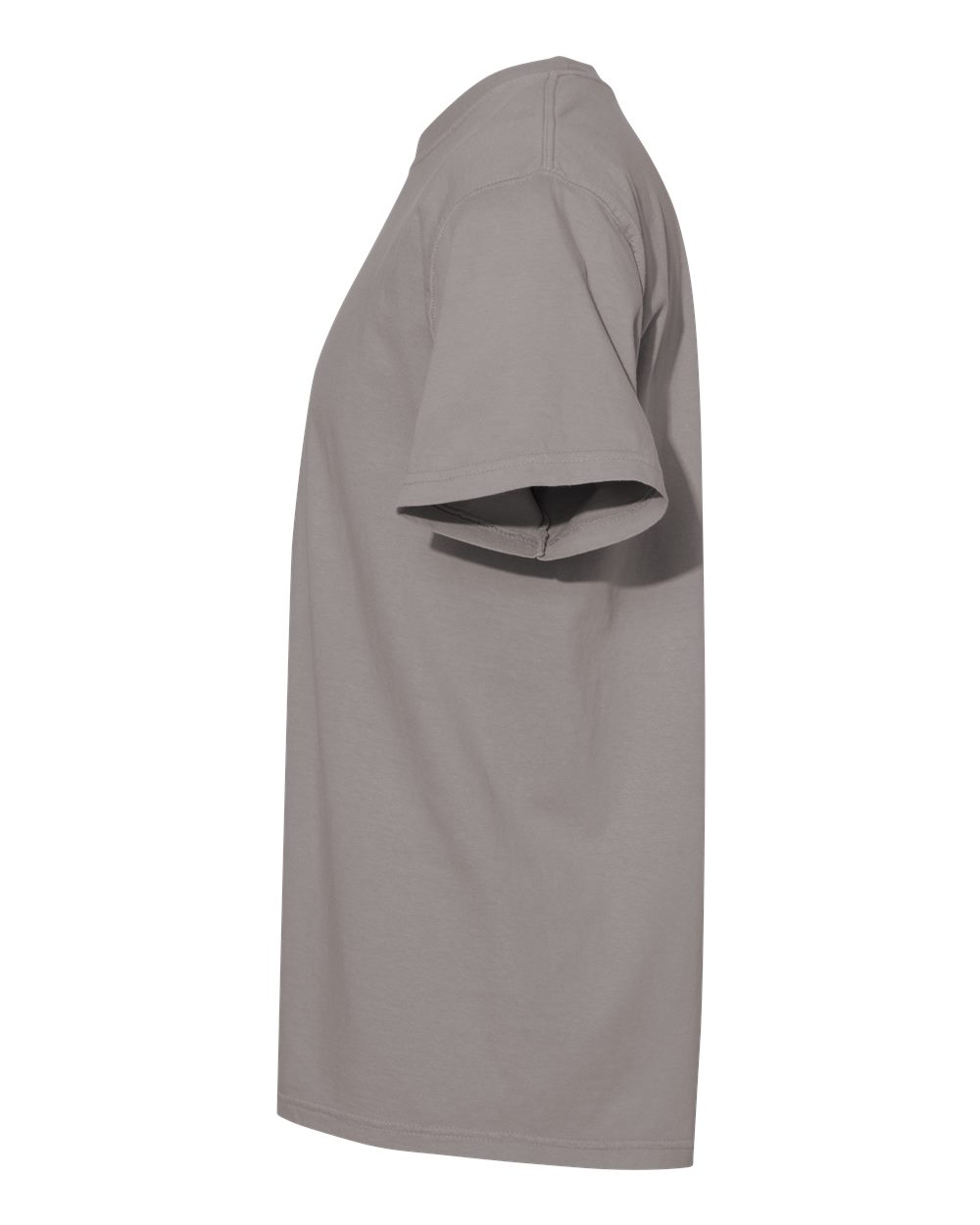 Left View of Grey Garment-Dyed Heavyweight T-Shirt - 1717