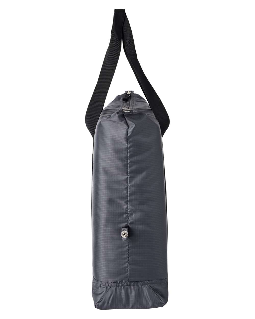 Left View of Grey Getaway Duffel - BE279