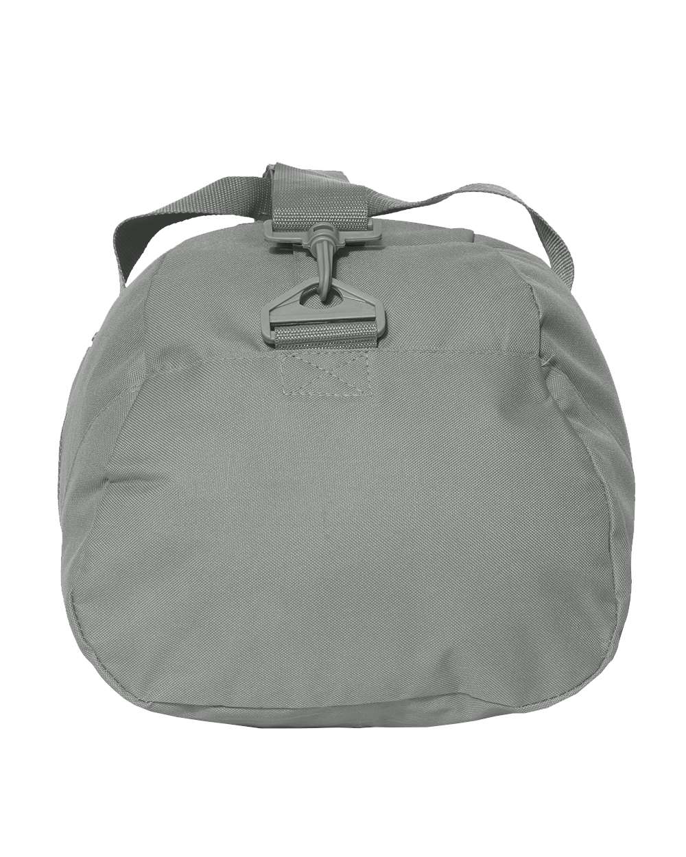 Left View of Grey Recycled 23 1/2" Large Duffel Bag - 8806