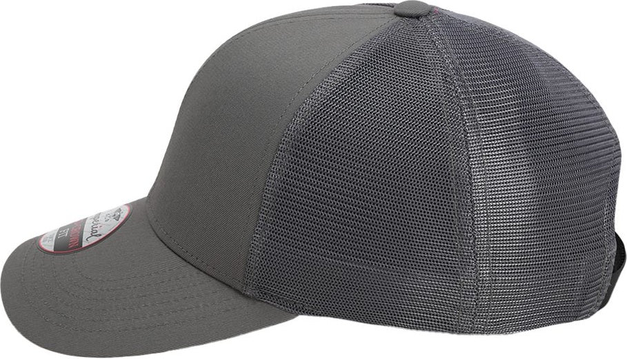 Left View of Grey The Whitaker Mesh Cap - 1988M