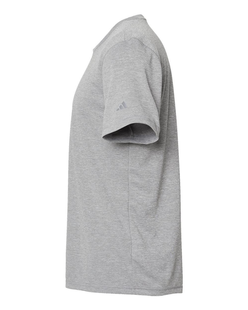 Left View of Grey Three Heather Sport T-Shirt - A376