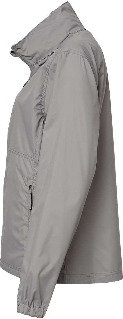 Left View of Grey Women's Riley Packable Jacket - 9403