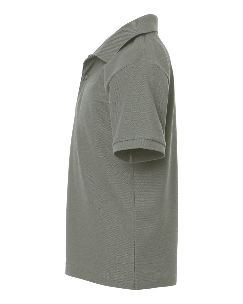Left View of Greystone Youth Pique Polo - 62800Y