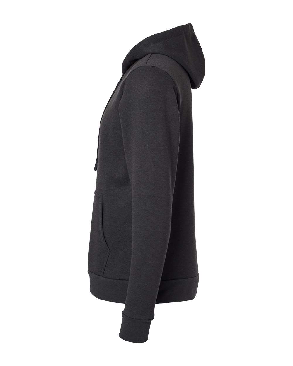 Left View of Heather Black Malibu Hoodie - 9302