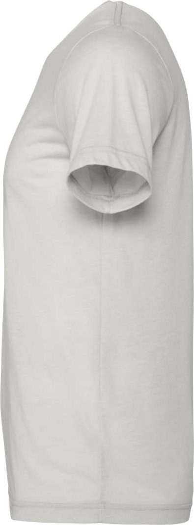 Left View of Heather Cement CVC Jersey Tee - 3001CVC