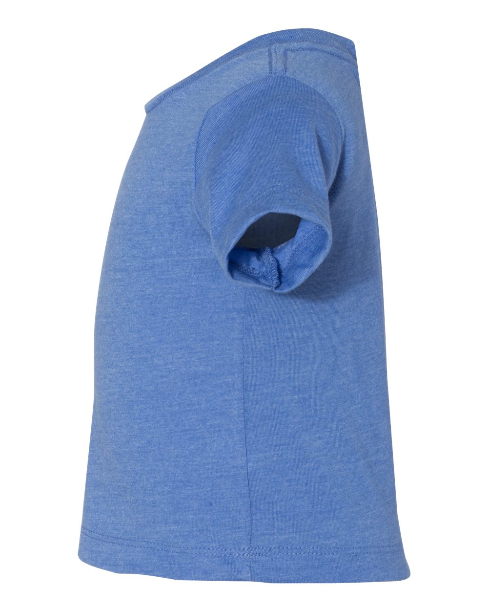 Left View of Heather Columbia Blue Infant Jersey Tee - 3001B