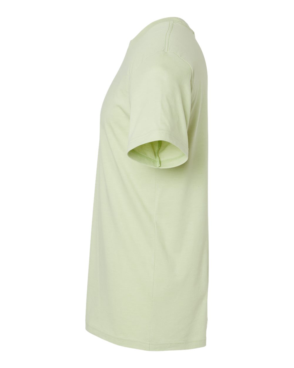 Left View of Heather Cucumber CVC Tee - 2001CVC