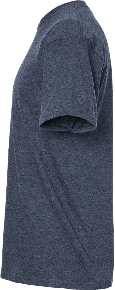 Left View of Heather Denim Heavyweight Jersey T-Shirt - 290