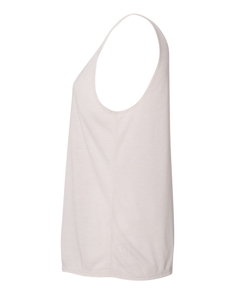 Left View of Heather Dust Women's Slouchy Tank - 8838