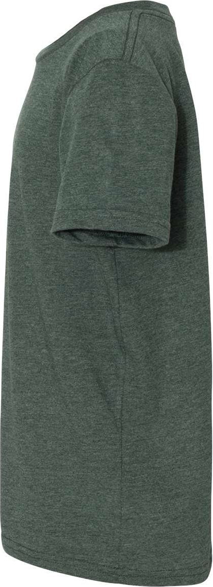 Left View of Heather Forest Youth CVC Jersey Tee - 3001YCVC