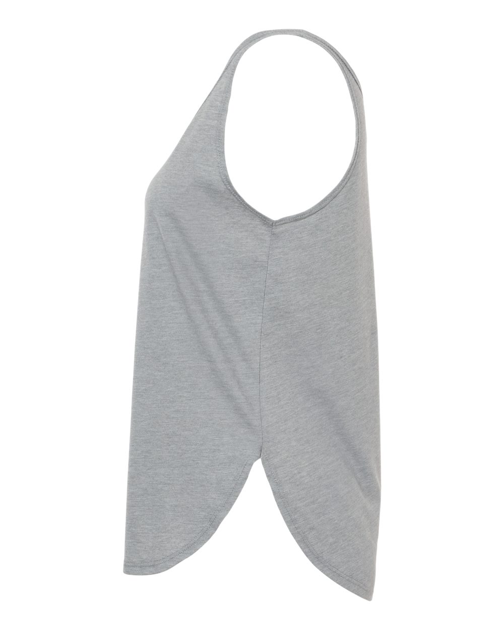 Left View of Heather Grey Women's Festival Tank - 5033