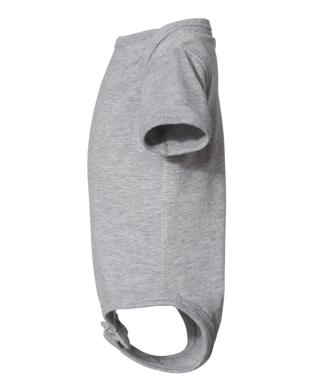 Left View of Heather Infant Fine Jersey Bodysuit - 4424