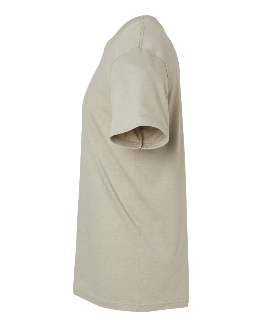 Left View of Heather Khaki CVC Tee - 2001CVC