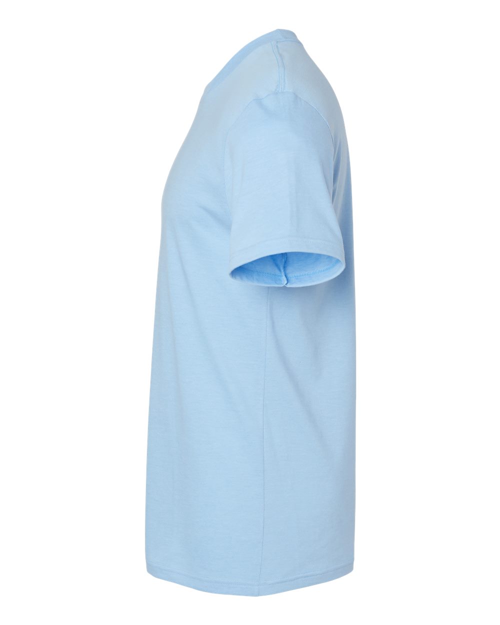 Left View of Heather Light Blue CVC Tee - 2001CVC