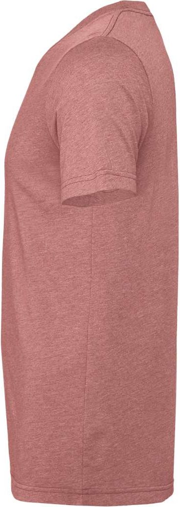 Left View of Heather Mauve CVC Jersey Tee - 3001CVC