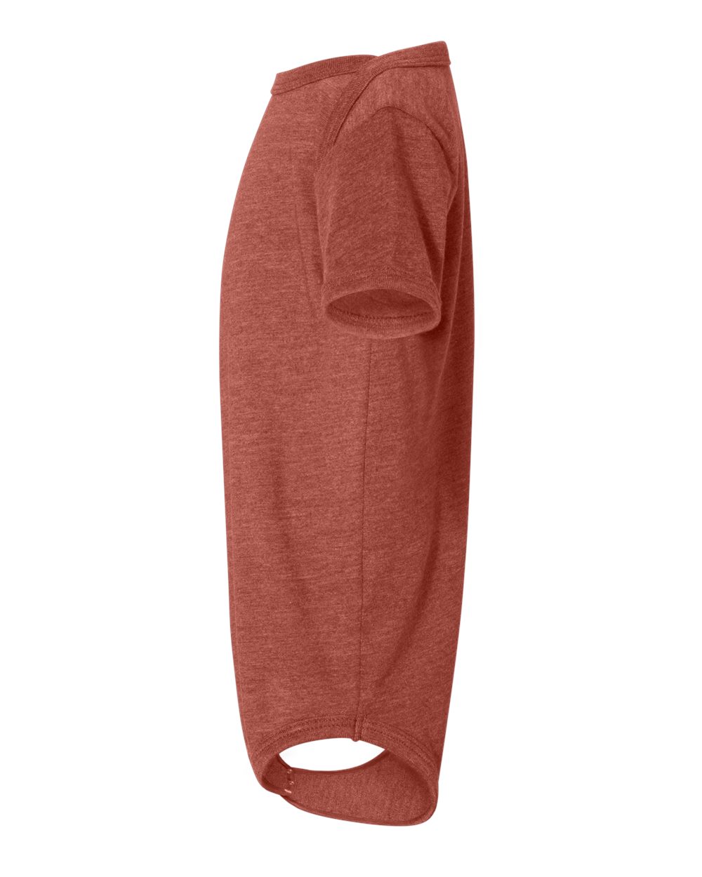 Left View of Heather Mauve Infant Jersey One Piece - 100B