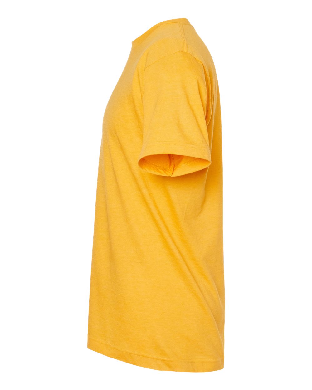 Left View of Heather Mellow Yellow Fine Jersey T-Shirt - 202