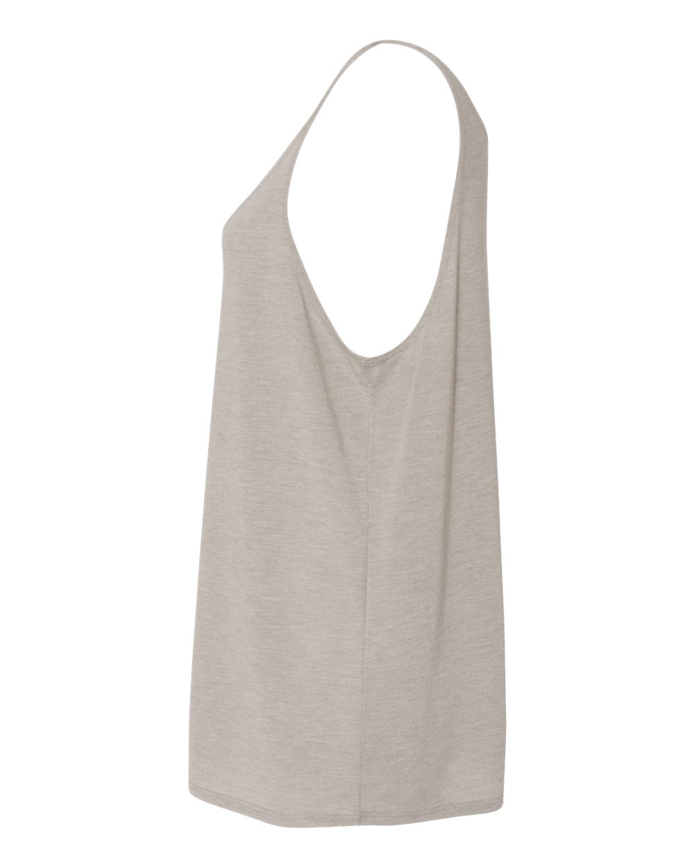 Left View of Heather Stone Women's Slouchy Tank - 8838