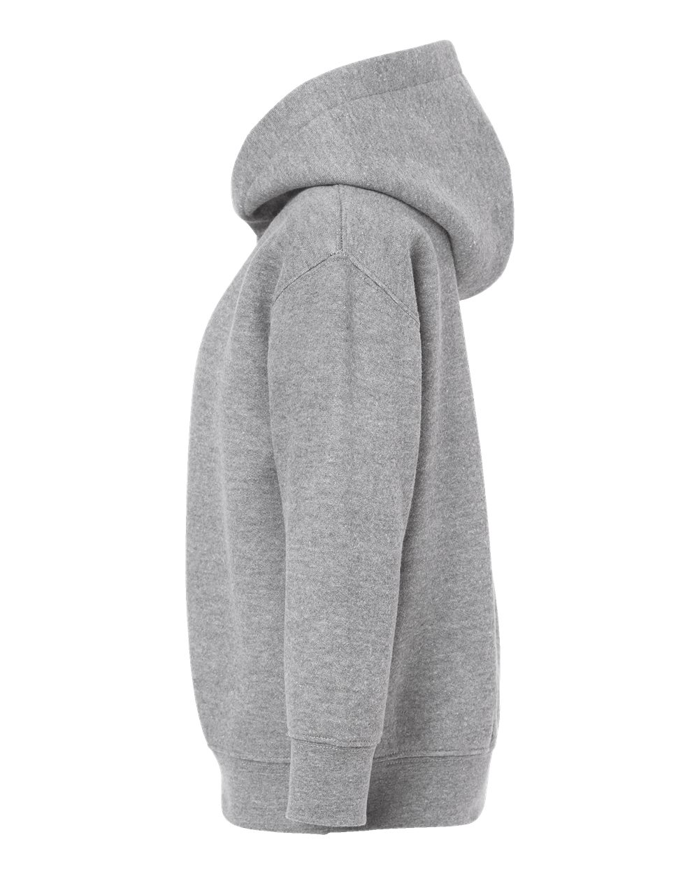 Left View of Heather Toddler Pullover Fleece Hoodie - 3326
