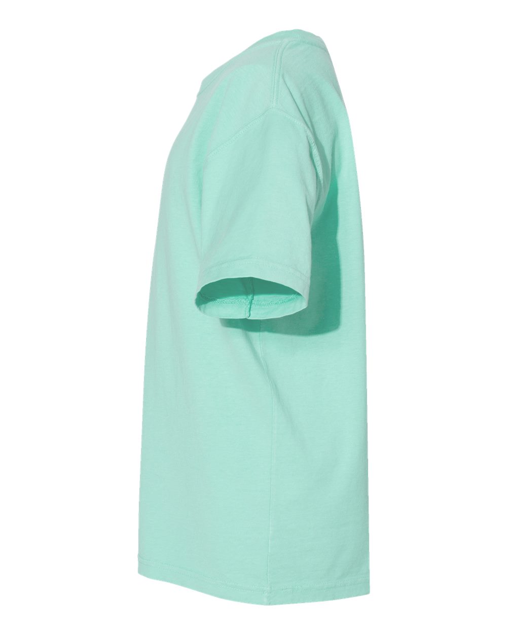 Left View of Honeydew Garment-Dyed Youth T-Shirt - GDH175