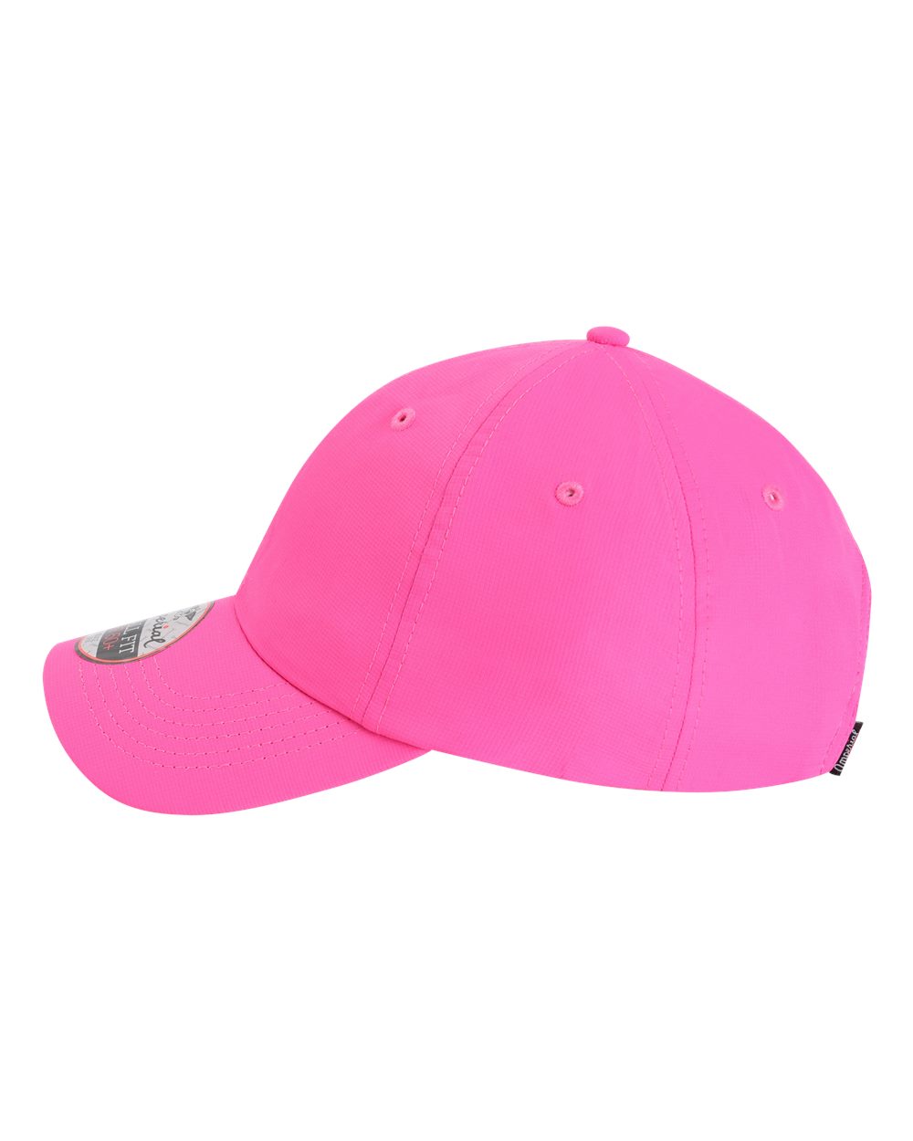 Left View of Hot Pink The Original Small Fit Women's Performance Cap - L210P