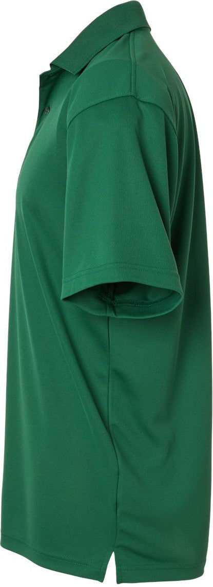 Left View of Hunter Green Saratoga Performance Mini Mesh Polo - 100