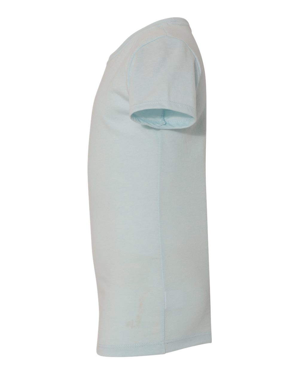 Left View of Ice Blue Girls’ CVC Princess T-Shirt - 3712