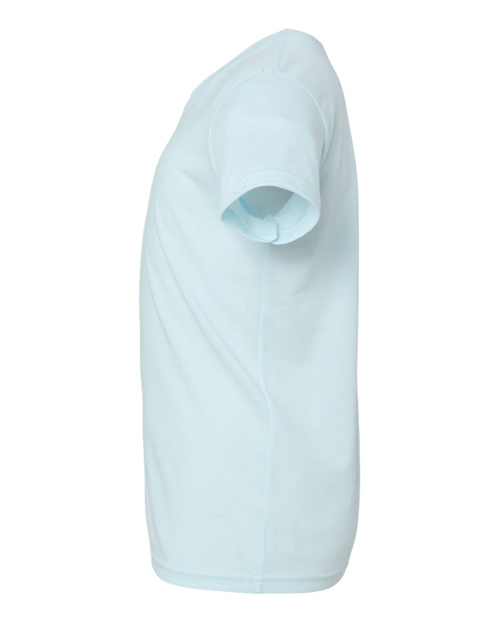 Left View of Ice Blue Triblend Youth Triblend Tee - 3413Y